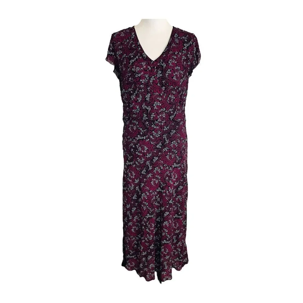 90s grunge floral dress ASOS Maxi Dress in 90s Grunge Floral Print in Black